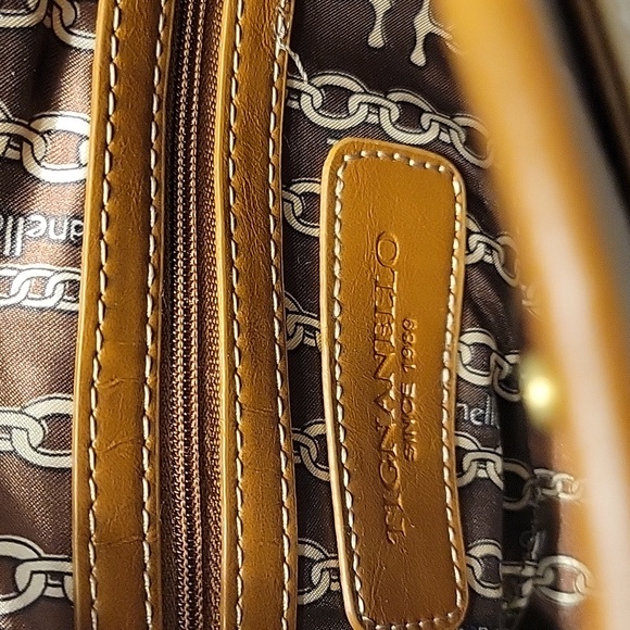 Tignanello NWT leather crossbody, Camel and tan - Picture 6 of 8